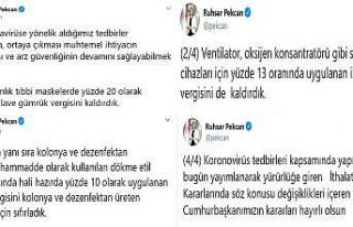 Bakan Pekcan: “Tek kullanımlık tıbbi maskelerde...
