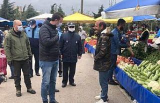 Bandırma’da sokakta kurulan semt pazarları kapatıldı