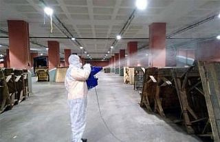 Barampaşa’da ‘korona’ dezenfeksiyonu