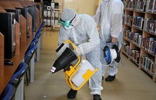 Bartın Üniversitesi’nde dezenfekte çalışmaları...