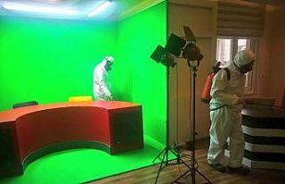 Basın kuruluşlarının büroları dezenfekte edildi