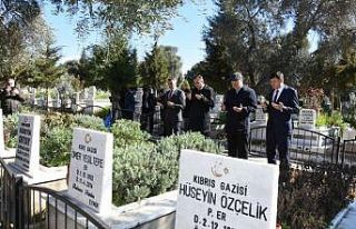 Başkan Özcan şehitleri unutmadı