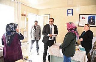 Başkan Yılmaz, TORTEK kursiyerlerini ziyaret etti