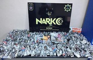 Batman’da satışa hazır 1 kilo 700 gram esrar...