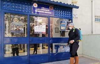 Bayat’ta virüse karşı ilaçlama çalışmaları...