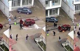 Bayburt’ta araç yangını