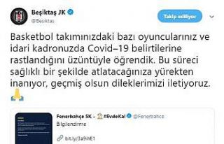 Beşiktaş’tan Fenerbahçe’ye geçmiş olsun mesajı