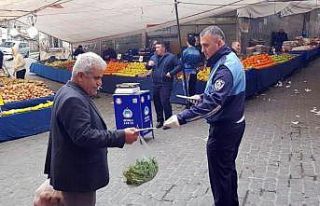 Beyoğlu zabıtasından semt pazarlarında korona...