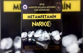 Bitlis’te 107 gram metanfetamin ele geçirildi