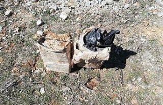 Bitlis’te köy yoluna tuzaklanmış 60 kilogram...