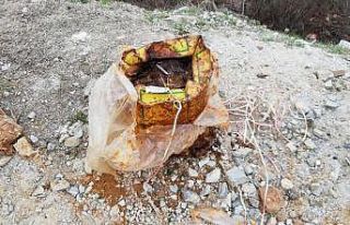 Bitlis’te teröristlerin köy yoluna tuzakladığı...