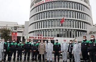 Bolu Belediyesi, korona virüse karşı 50 kişilik...