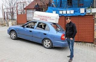 Bolu’da, aracına bağladığı tabutla ‘evde...