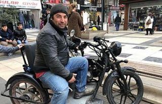 Bu da Temel’in 3 tekerli motoru