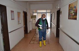 Bünyan Belediyesi İlçe Devlet Hastanesi dezenfekte...