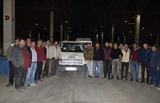 Burdur esnafından şehitler için konvoy