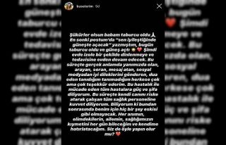 Buse Terim Bahçekapılı: "Babam taburcu oldu...