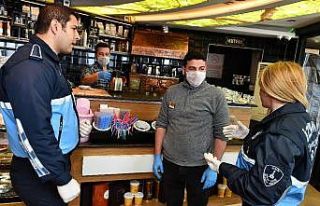 Büyükşehir zabıtası korona için sokakta