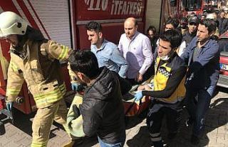 Çağlayan’da yangında can pazarı kamerada