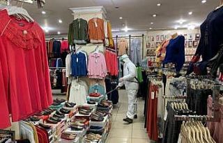 Çaldıran’da yüzlerce iş yeri dezenfekte edildi