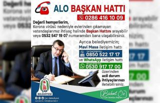 Çan’da korona virüs tedbirleri kapsamında ’Alo...