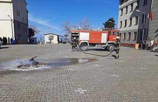 Çatalzeytin’deki okulda yangın tatbikatı