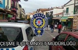 Çeşme polisinden anonslu uyarı