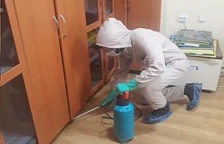 Çorum’da okullar korona virüsüne karşı dezenfekte...