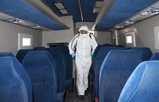 Çukurca’da dezenfekte çalışması