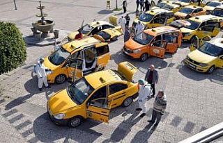 Çukurova’da taksiler dezenfekte edildi
