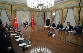 Cumhurbaşkanı Erdoğan Avrupa liderleriyle telekonferansla...