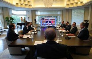 Cumhurbaşkanı Erdoğan G20 Zirvesine video konferansla...