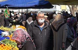 Denizli’de korona virüs endişesi semt pazarlarını...