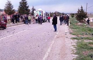 Denizli’de trafik kazası: 2 yaralı