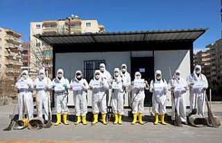 Diyarbakır’da dezenfekte çalışmaları aralıksız...