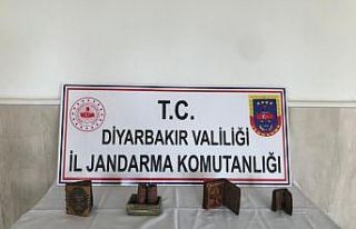 Diyarbakır’da tarihi eser kaçakçılarına suçüstü
