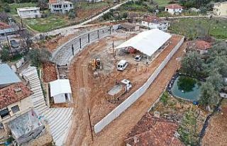 Doğantaş’ta meydan düzenlemesi başladı