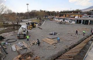 Ekşisu Mesire alanında çalışma devam ediyor