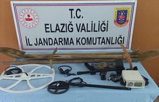 Elazığ’da kaçak kazı yapan 8 şahıs yakalandı