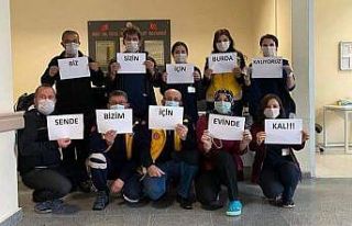 Emet Devlet Hastanesi personeli Korana virüs mesajı...