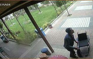 Engelli arabasını böyle çaldı