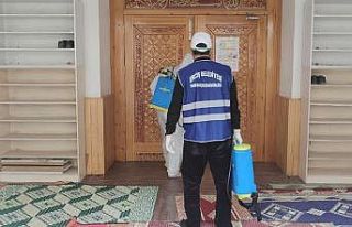 Erciş’te dezenfekte çalışması