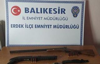 Erdek’te silah operasyonu