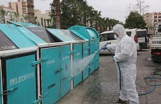 Erdemli’de dezenfekte çalışmaları sürüyor