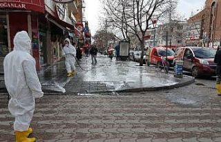 Erzincan’ın caddelerinde korona virüs temizliği