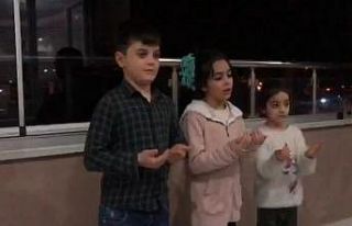 Erzurumlu minikler ‘Korona’ya karşı dua etti
