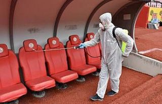 Eskişehirspor Adana Demirspor maçı öncesinde stadyum...