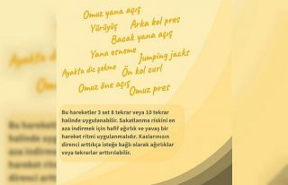 Evde yapılabilen egzersiz tavsiyeleri