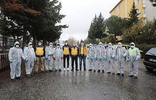 Eyüpsultan’da dezenfeksiyon çalışmaları ara...