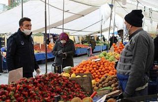 Eyüpsultan’da pazarcılara 3 metre uyarısı